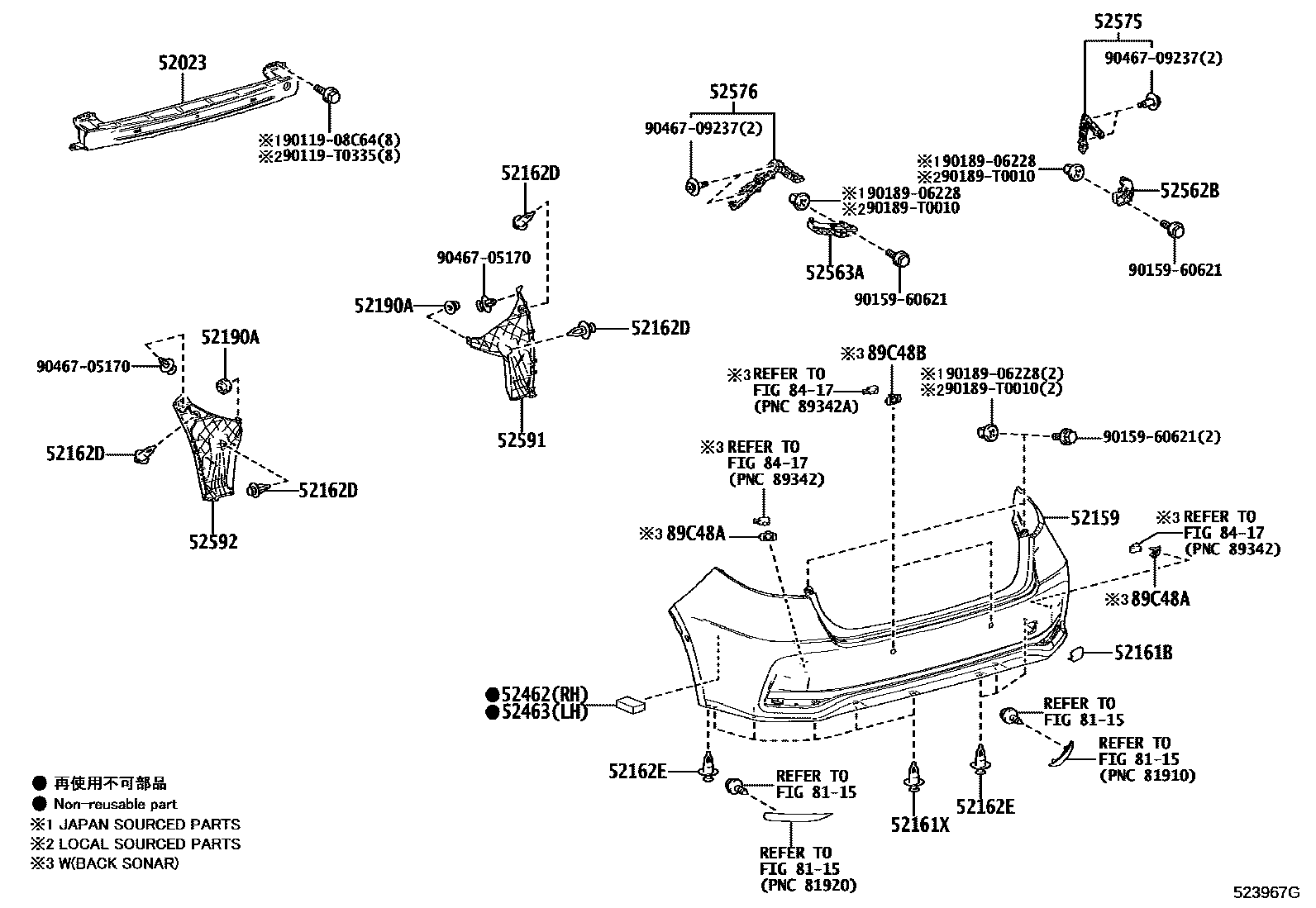 5202 — REAR BUMPER & BUMPER STAY