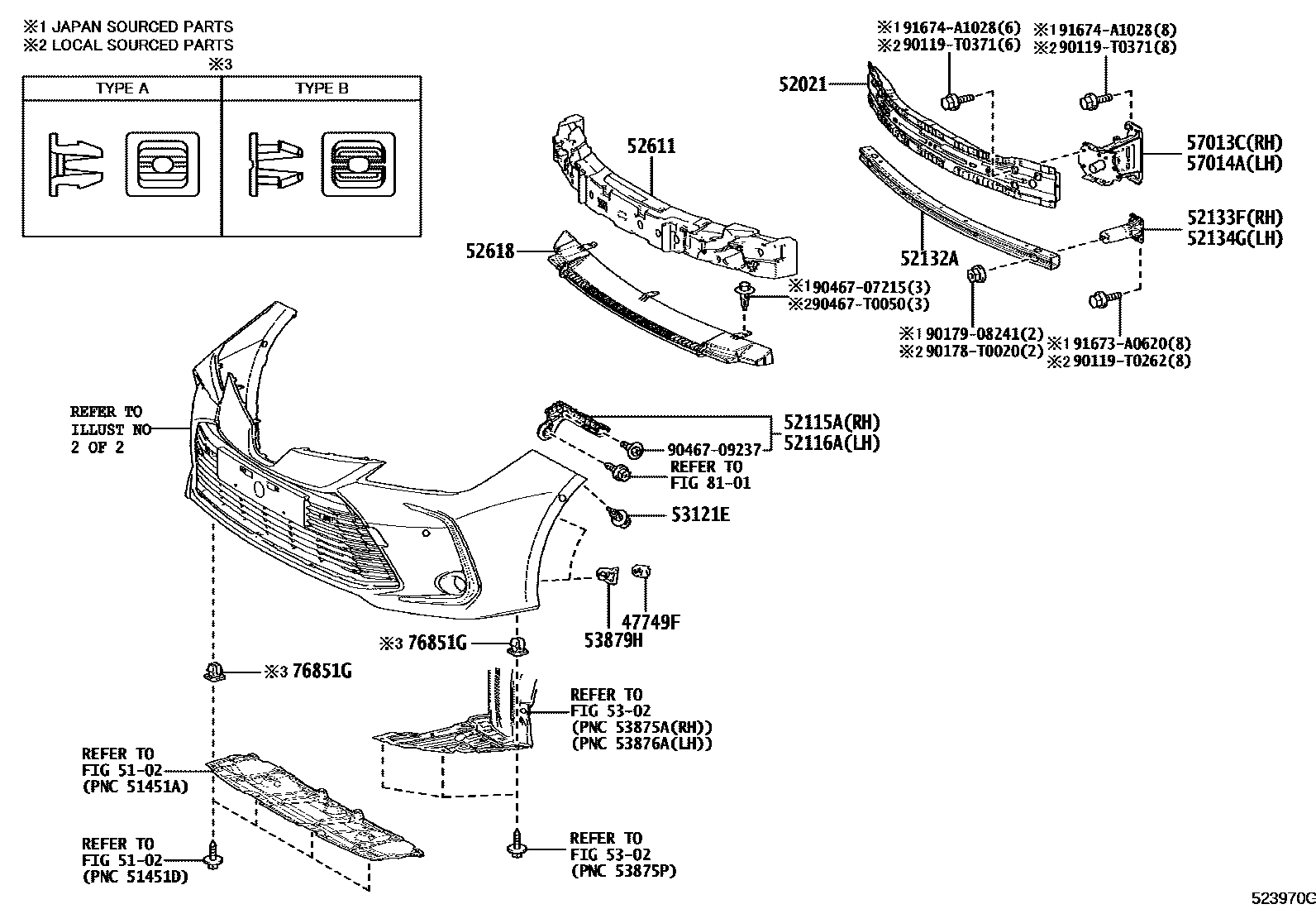 5201 — FRONT BUMPER & BUMPER STAY