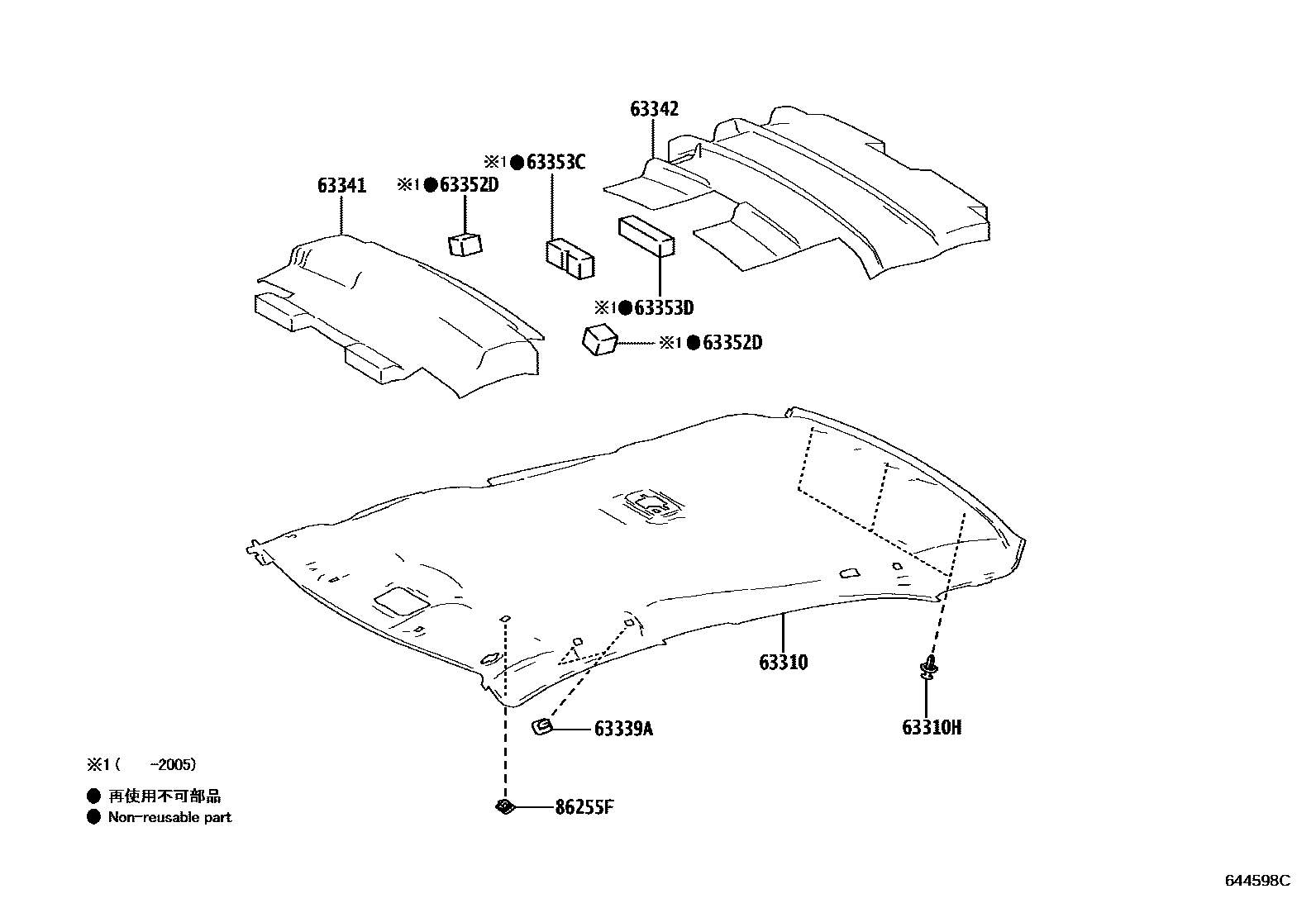 6402 — ROOF HEADLINING & SILENCER PAD