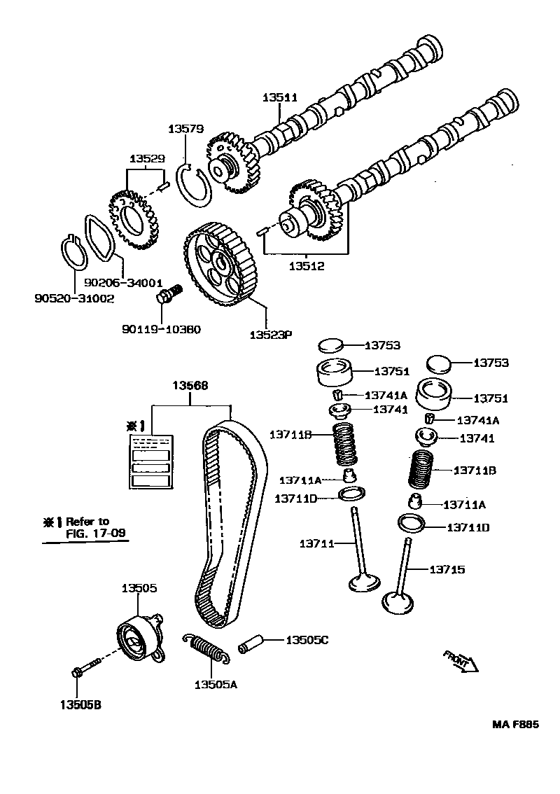1302 — CAMSHAFT & VALVE