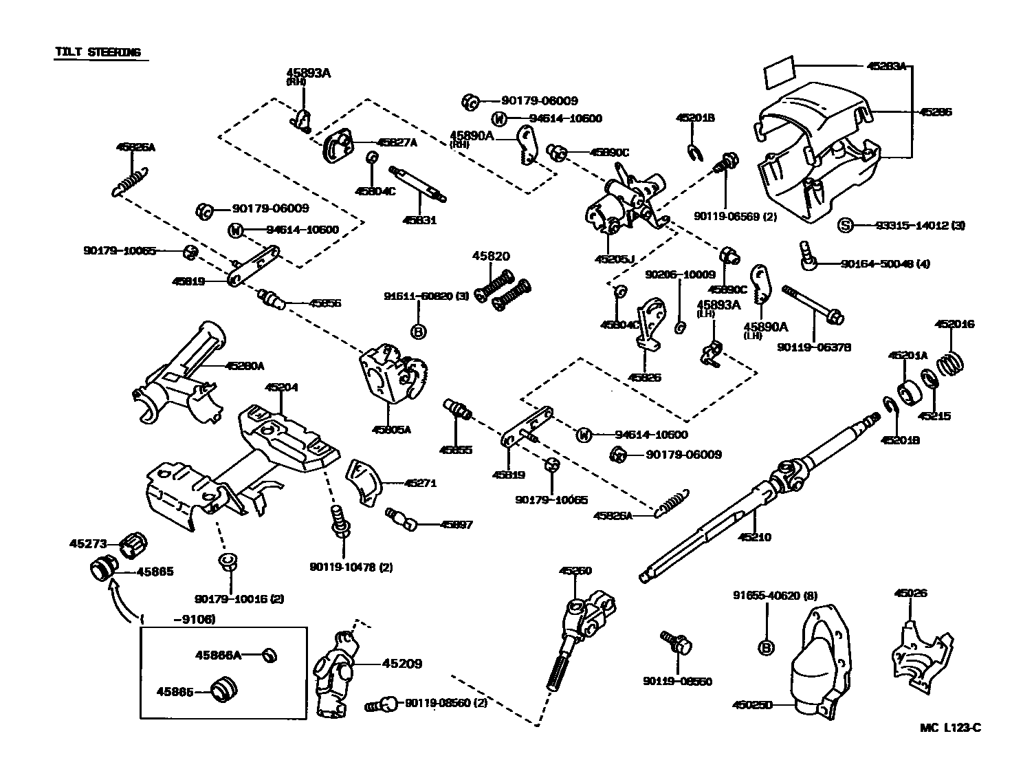 4501 — STEERING COLUMN & SHAFT