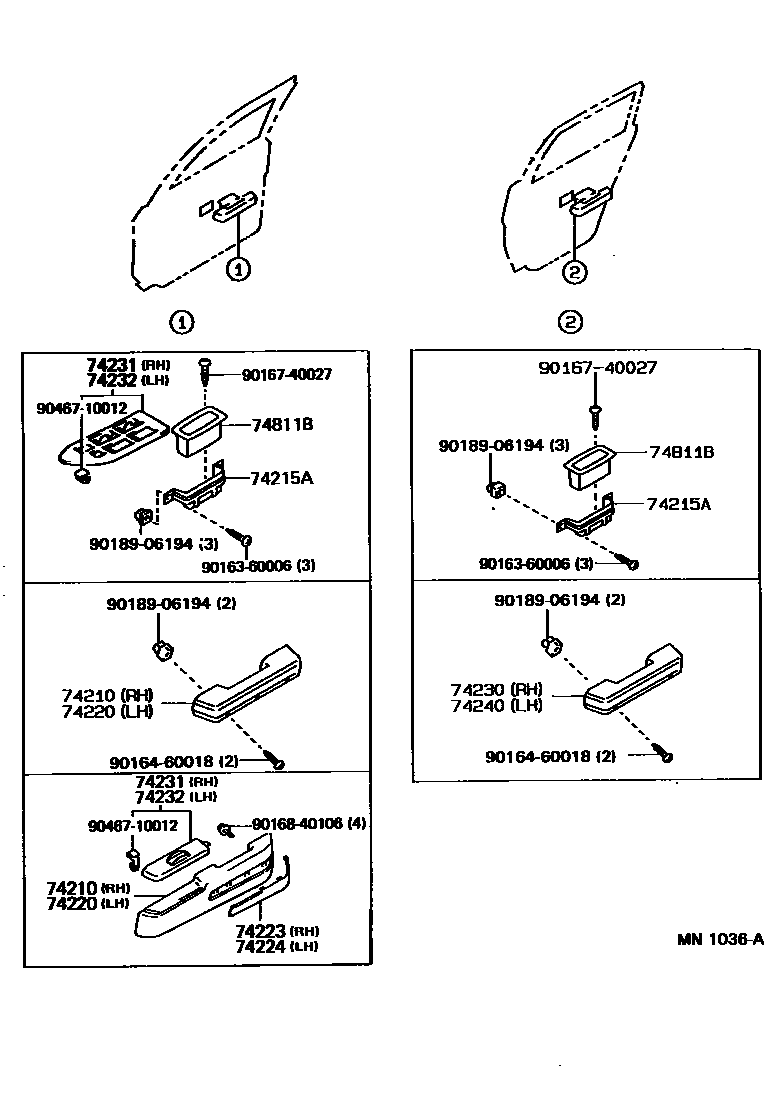 7401 — ARMREST & VISOR