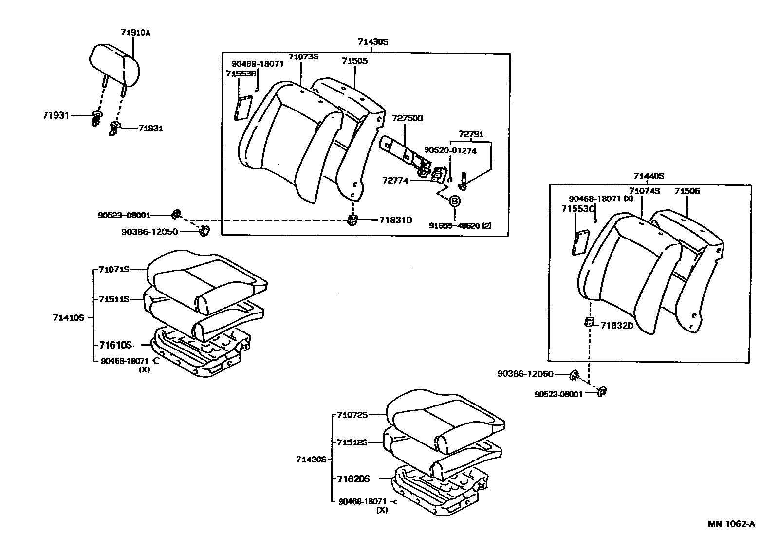 7101 — FRONT SEAT & SEAT TRACK