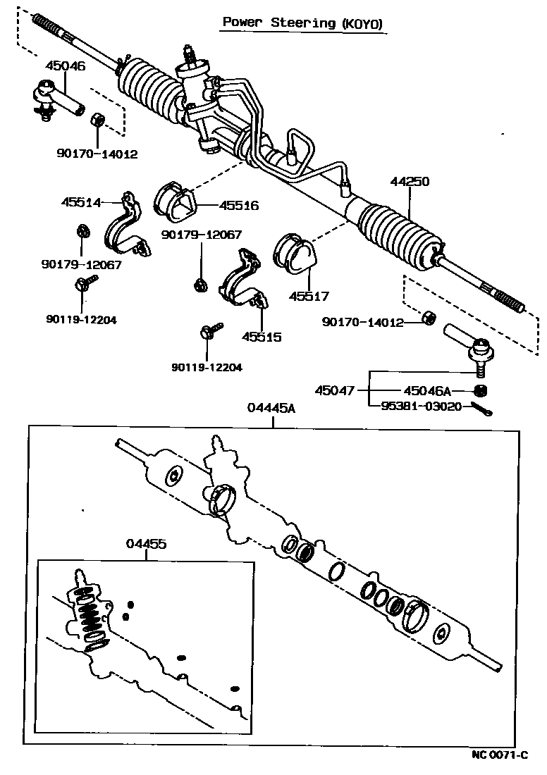4505 — FRONT STEERING GEAR & LINK