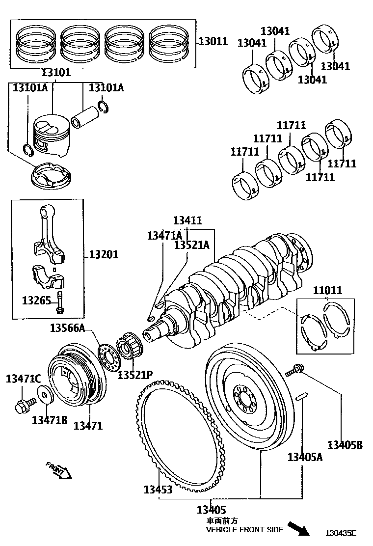 1301 — CRANKSHAFT & PISTON