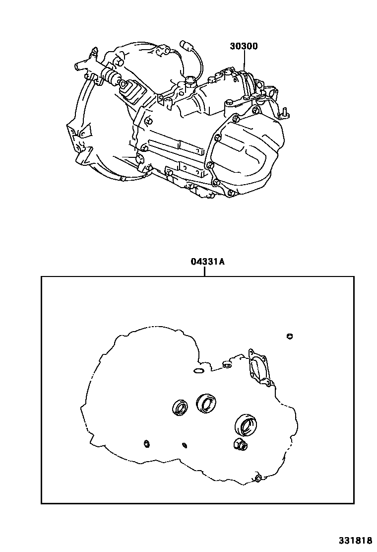 3301 — TRANSAXLE OR TRANSMISSION ASSY & GASKET KIT (MTM)
