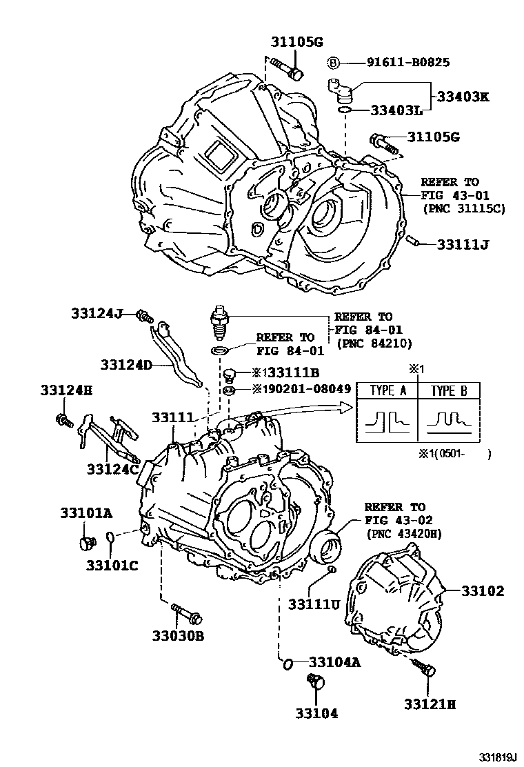 3302 — CLUTCH HOUSING & TRANSMISSION CASE (MTM)