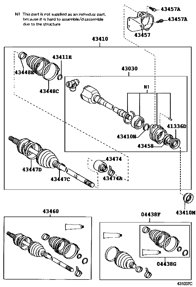 4302 — FRONT DRIVE SHAFT