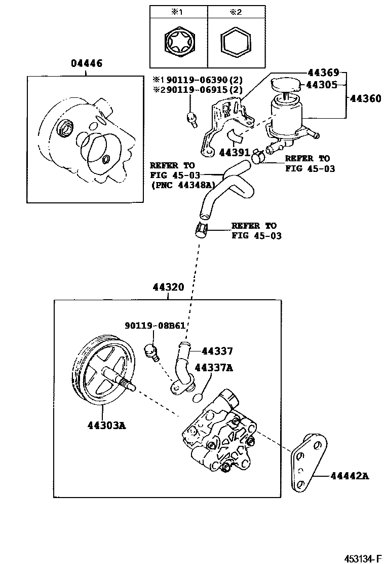 4502 — VANE PUMP & RESERVOIR (POWER STEERING)