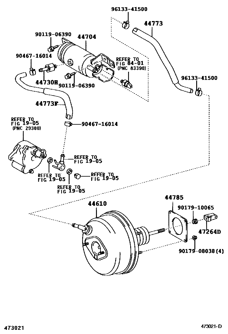 4703 — BRAKE BOOSTER & VACUUM TUBE