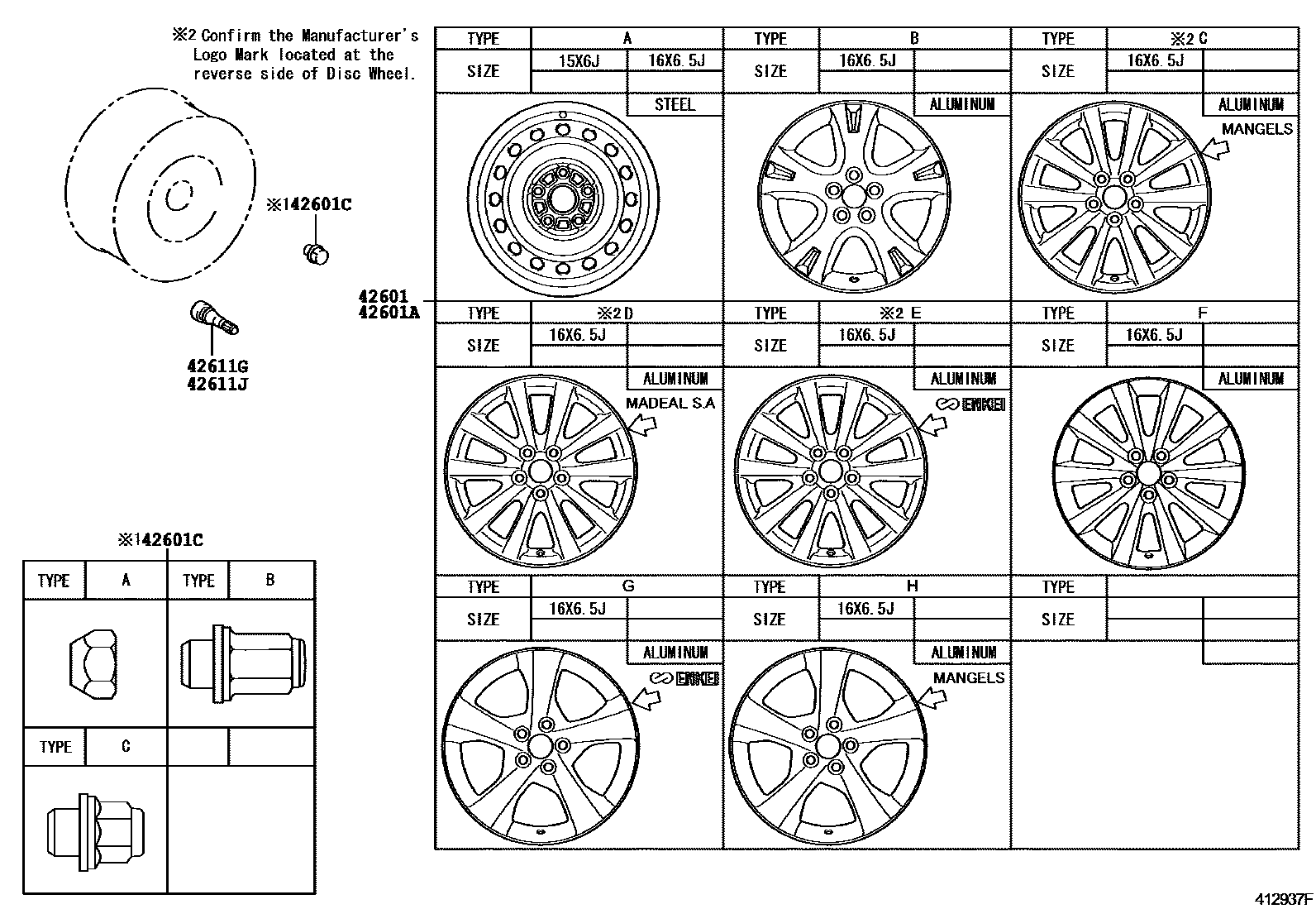 4103 — DISC WHEEL & WHEEL CAP