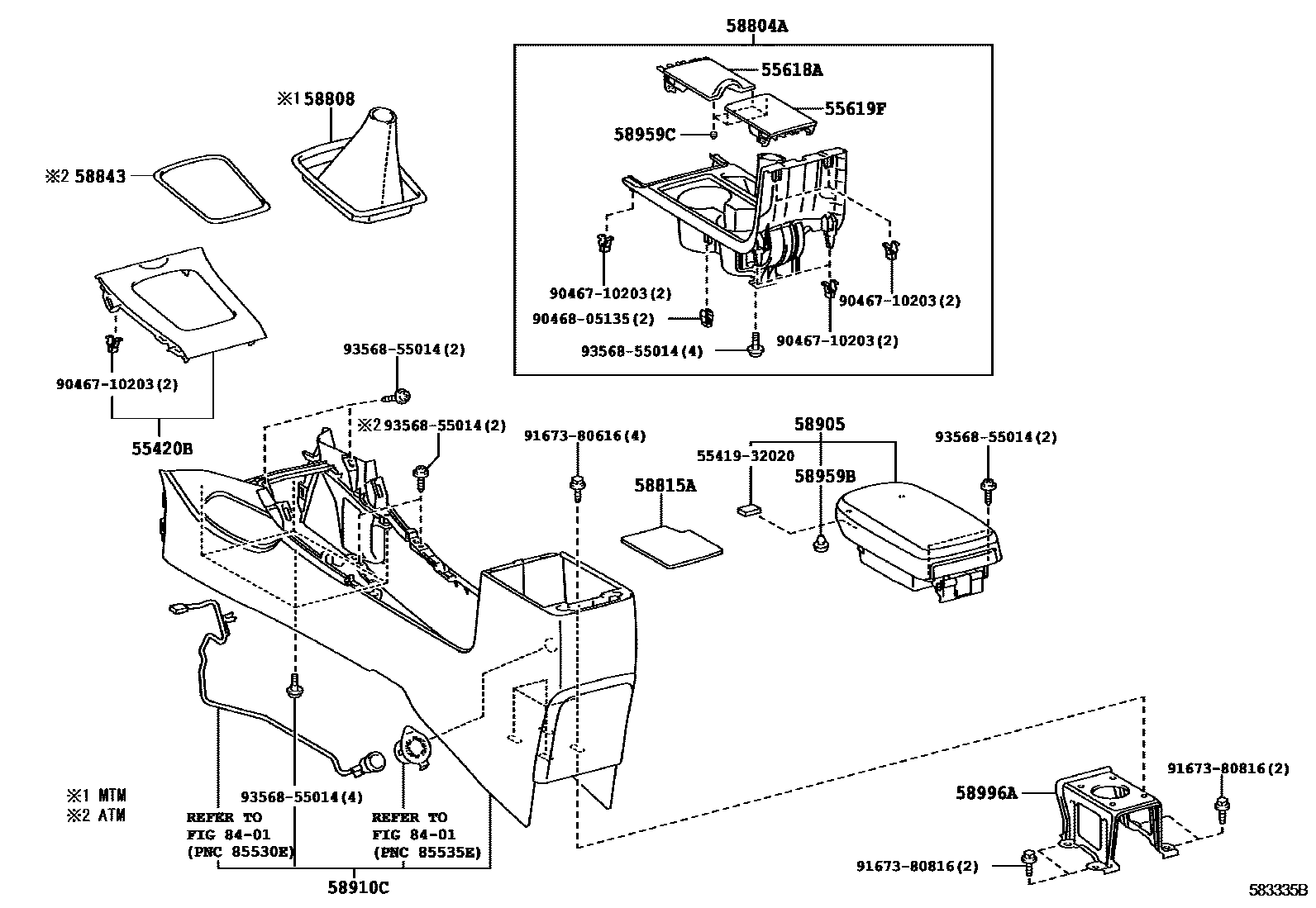 5806 — CONSOLE BOX & BRACKET
