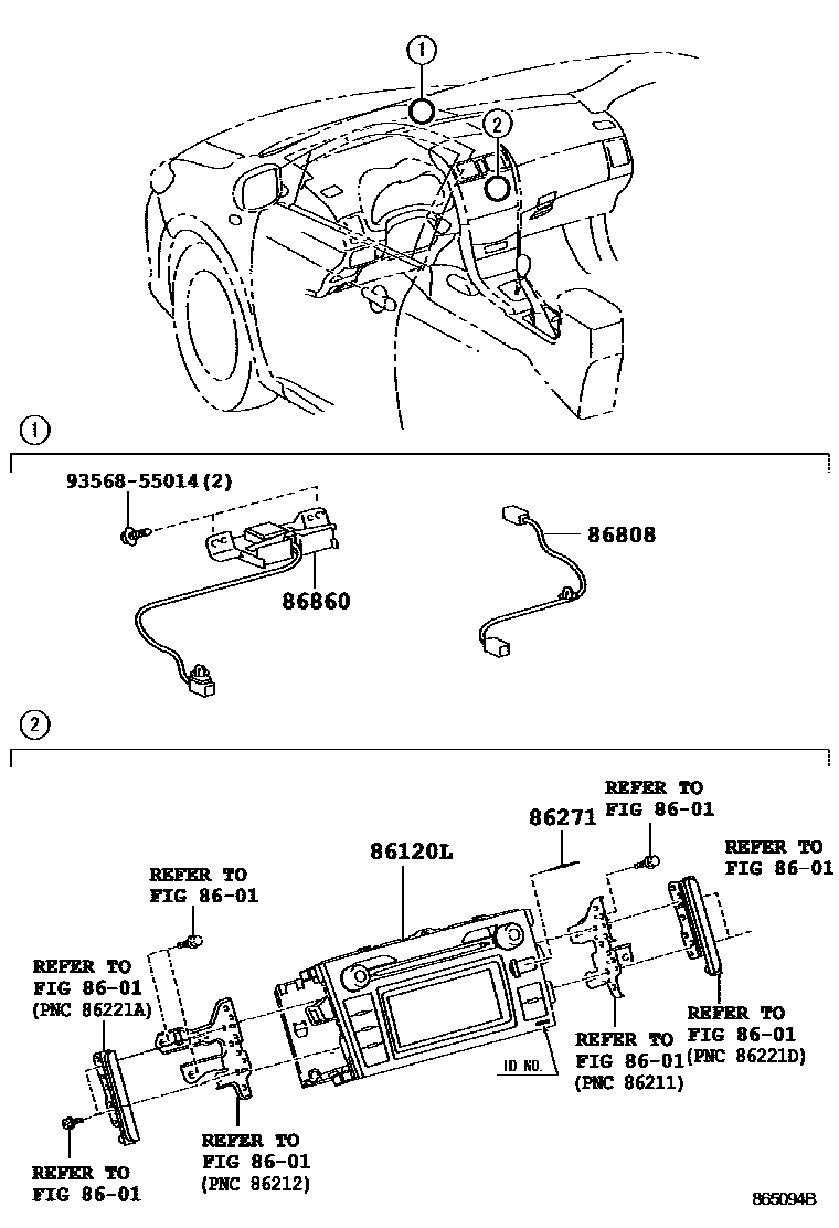 8603 — NAVIGATION & FRONT MONITOR DISPLAY