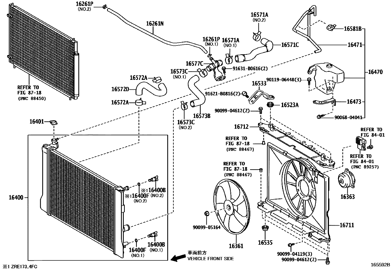 1603 — RADIATOR & WATER OUTLET