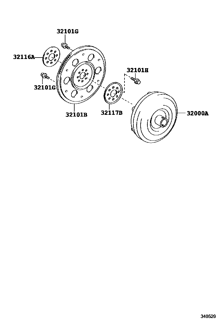 3402 — TORQUE CONVERTER, FRONT OIL PUMP(CVT)