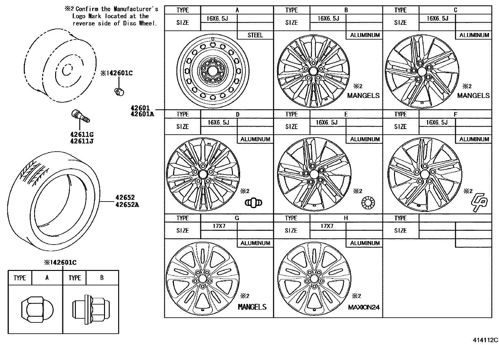 4103 — DISC WHEEL & WHEEL CAP