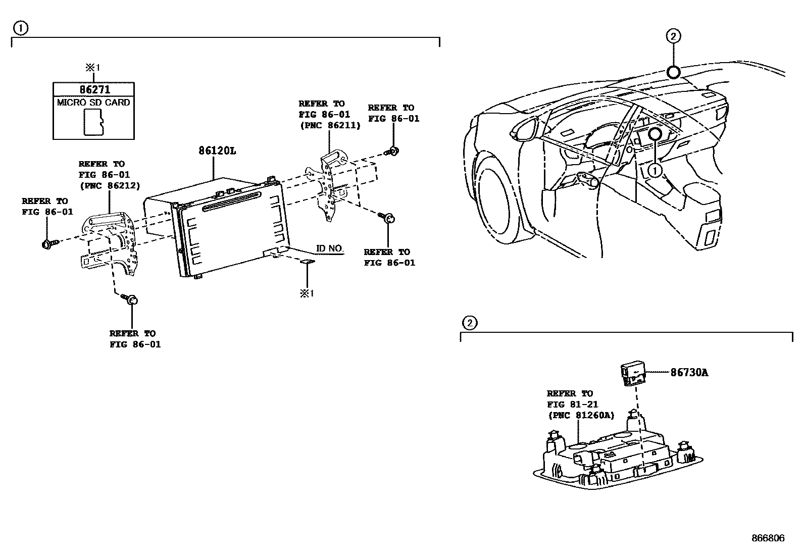 8603 — NAVIGATION & FRONT MONITOR DISPLAY