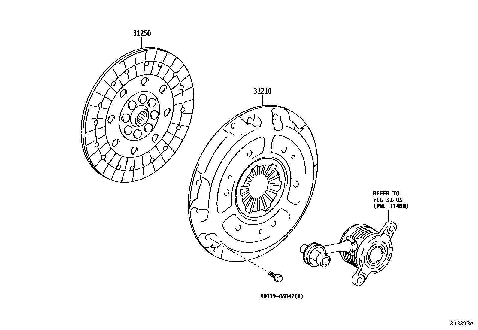 3101 — CLUTCH & RELEASE FORK