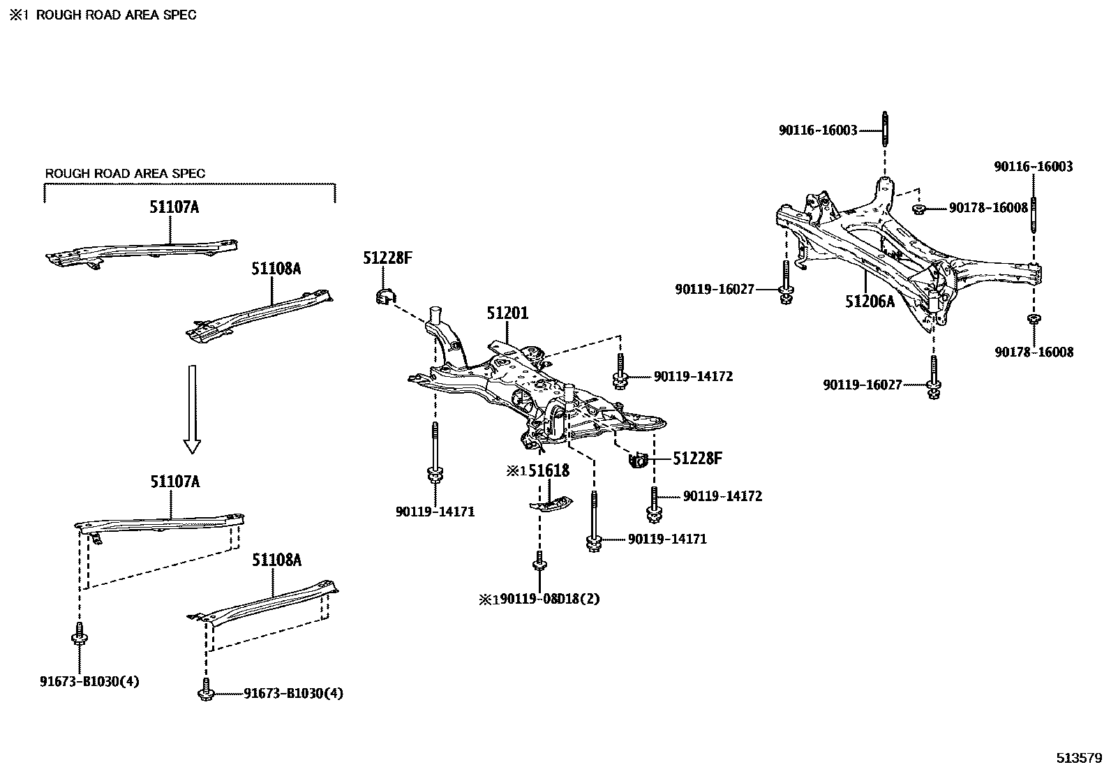5102 — SUSPENSION CROSSMEMBER & UNDER COVER