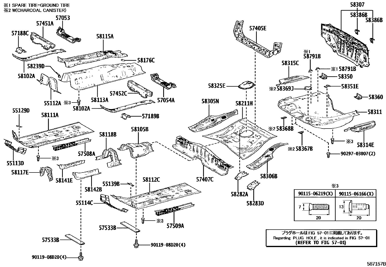 5801 — FLOOR PAN & LOWER BACK PANEL