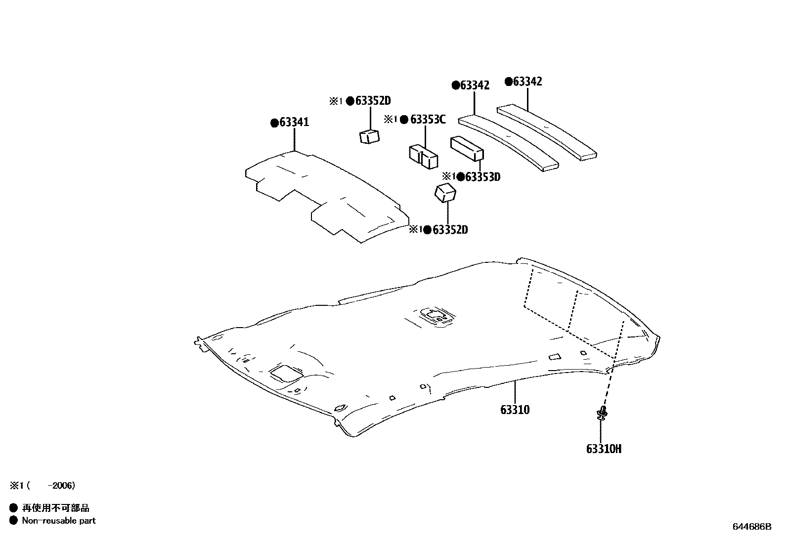 6402 — ROOF HEADLINING & SILENCER PAD