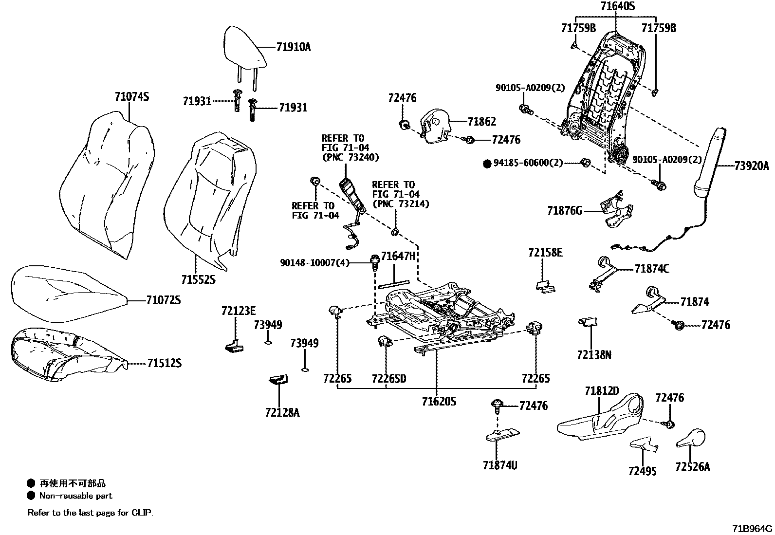 7101 — FRONT SEAT & SEAT TRACK