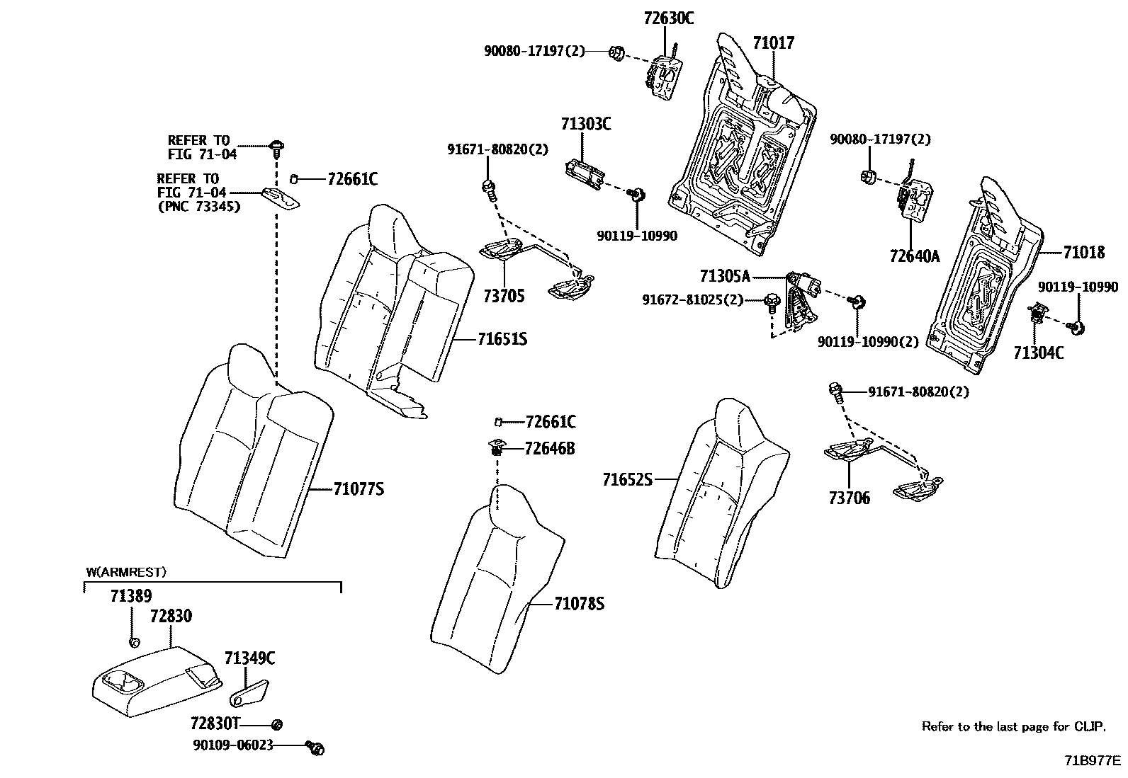 7102 — REAR SEAT & SEAT TRACK
