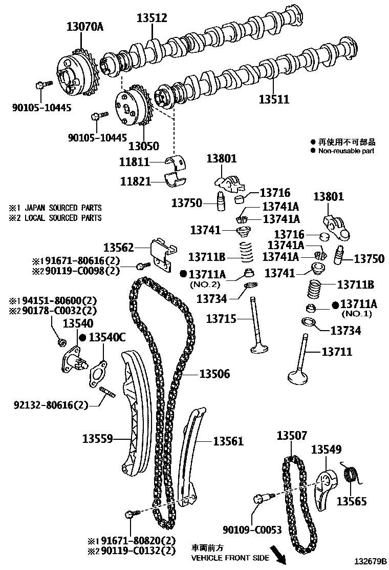 1302 — CAMSHAFT & VALVE