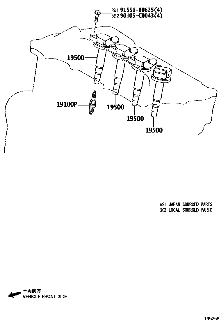 1901 — IGNITION COIL & SPARK PLUG / GLOW PLUG