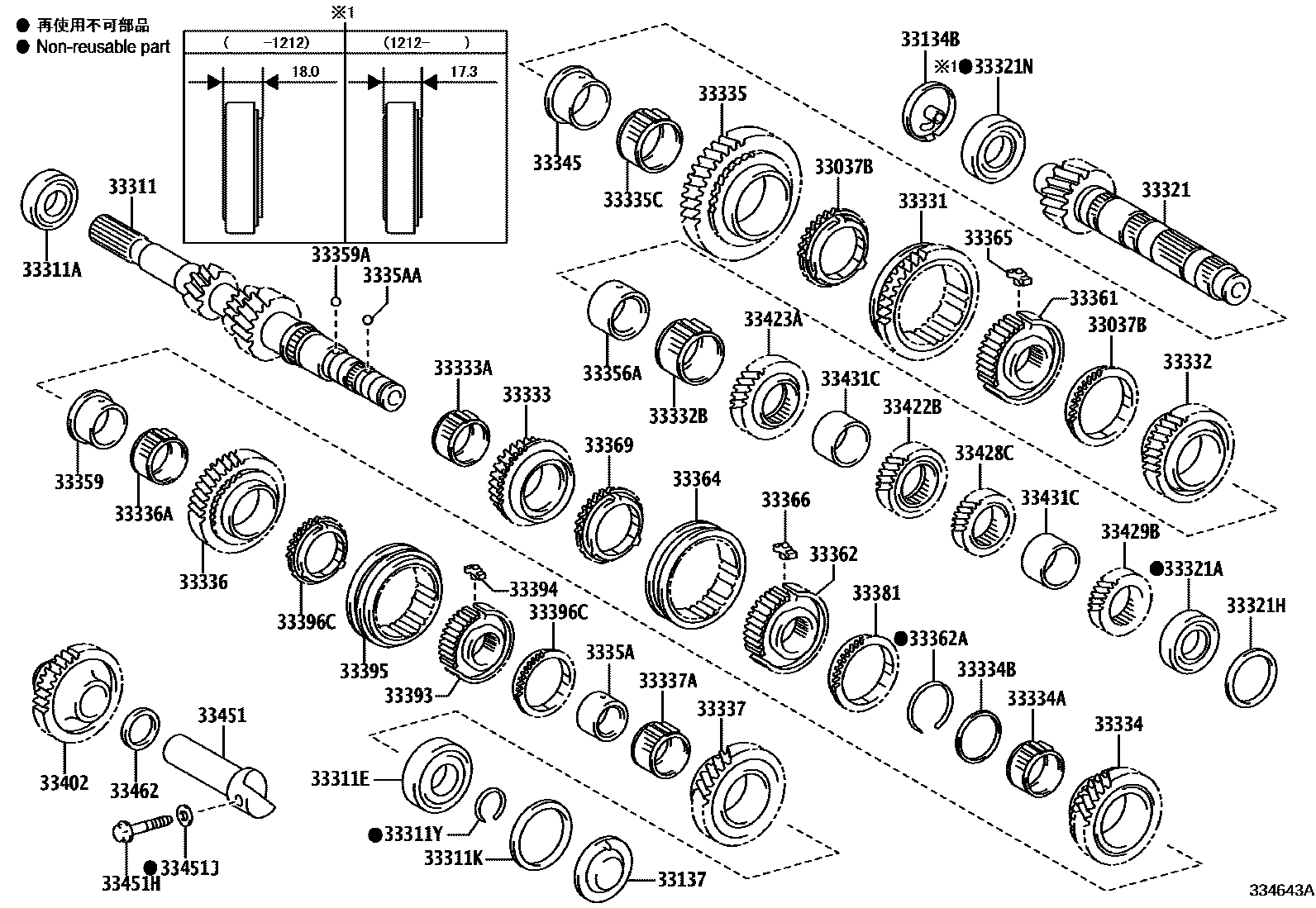 3305 — TRANSMISSION GEAR (MTM)