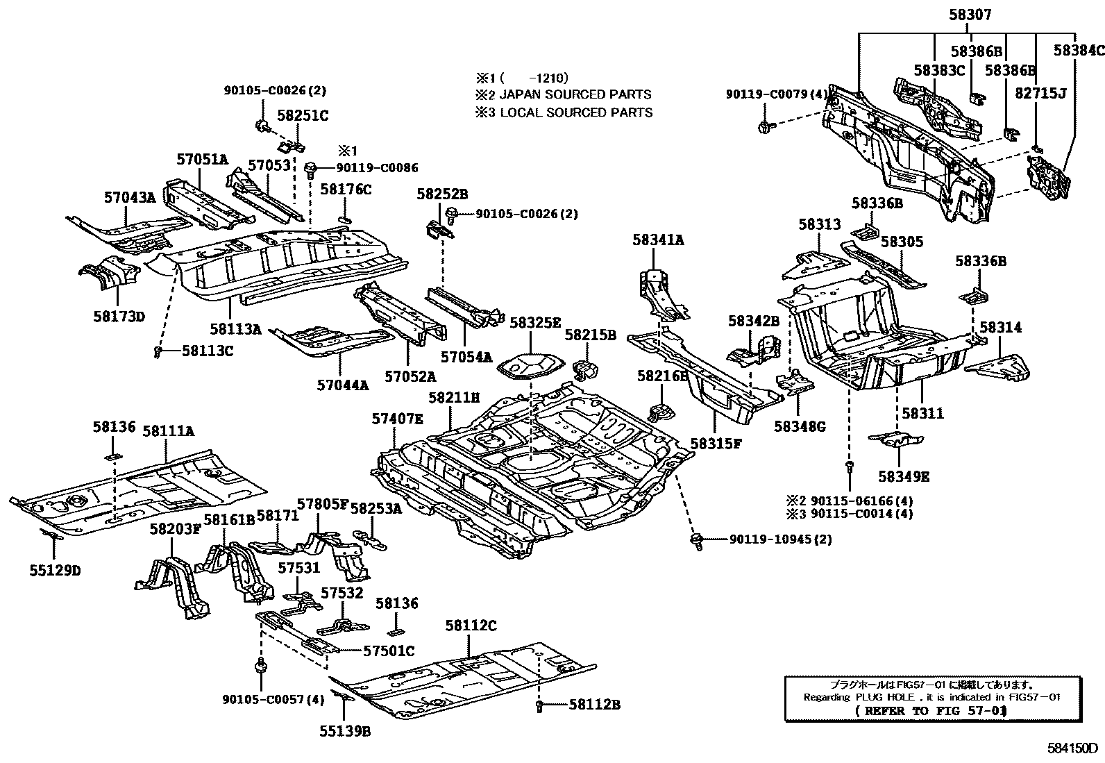 5801 — FLOOR PAN & LOWER BACK PANEL
