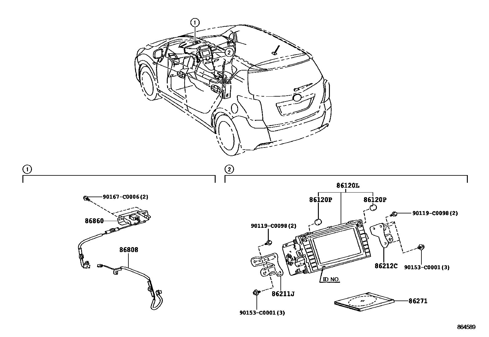 8603 — NAVIGATION & FRONT MONITOR DISPLAY