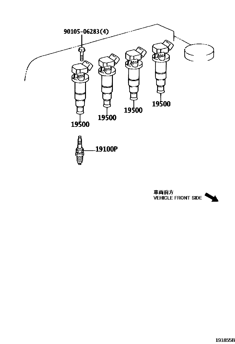 1901 — IGNITION COIL & SPARK PLUG / GLOW PLUG
