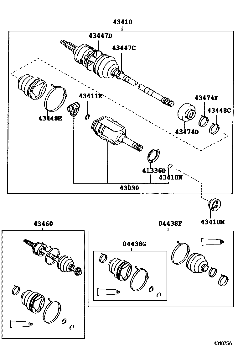 4302 — FRONT DRIVE SHAFT