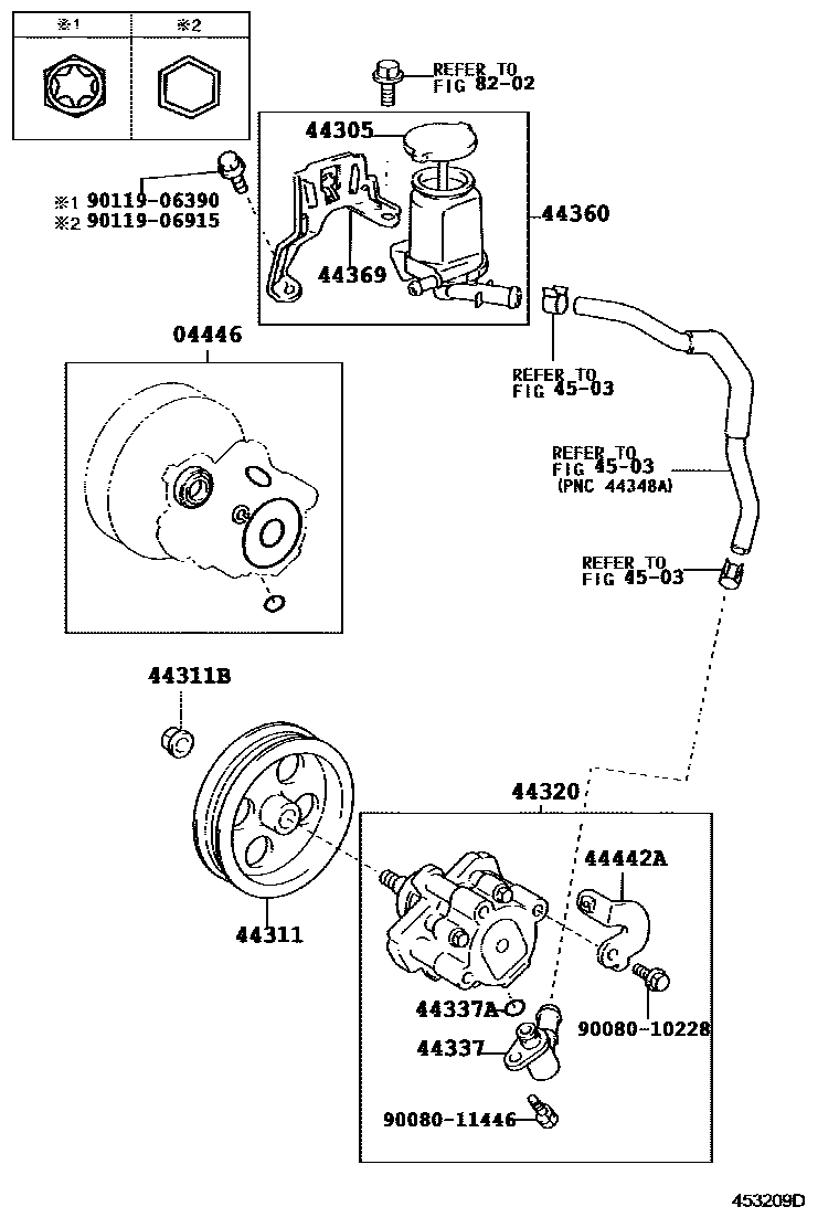 4502 — VANE PUMP & RESERVOIR (POWER STEERING)