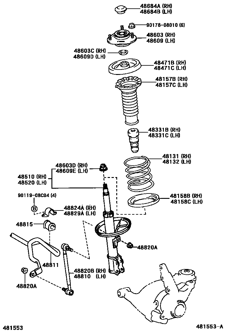 4803 — FRONT SPRING & SHOCK ABSORBER