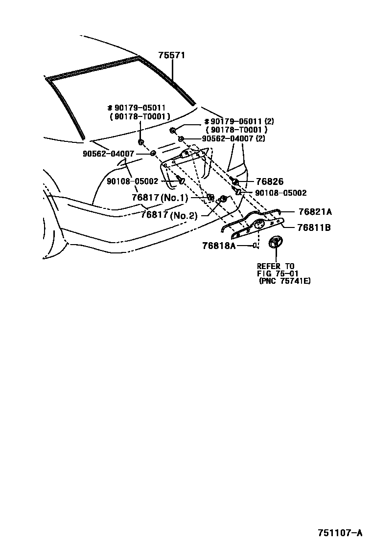7504 — REAR MOULDING