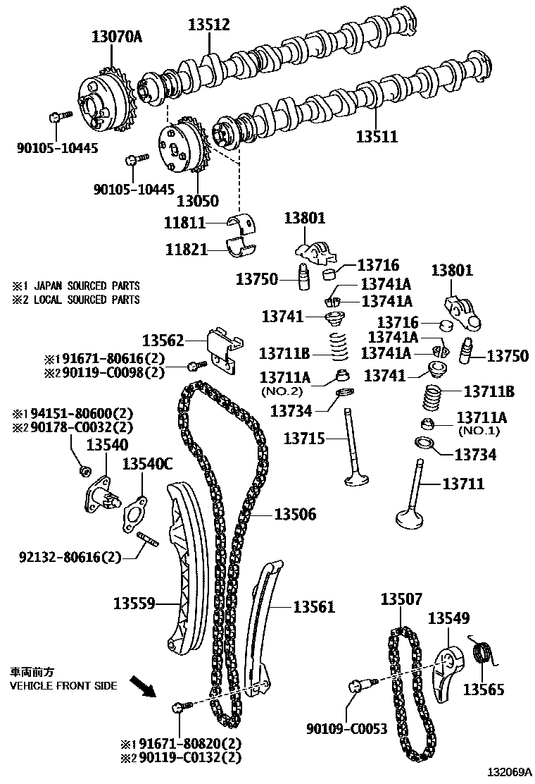 1302 — CAMSHAFT & VALVE
