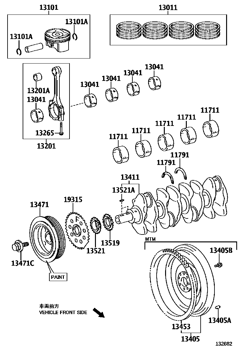 1301 — CRANKSHAFT & PISTON
