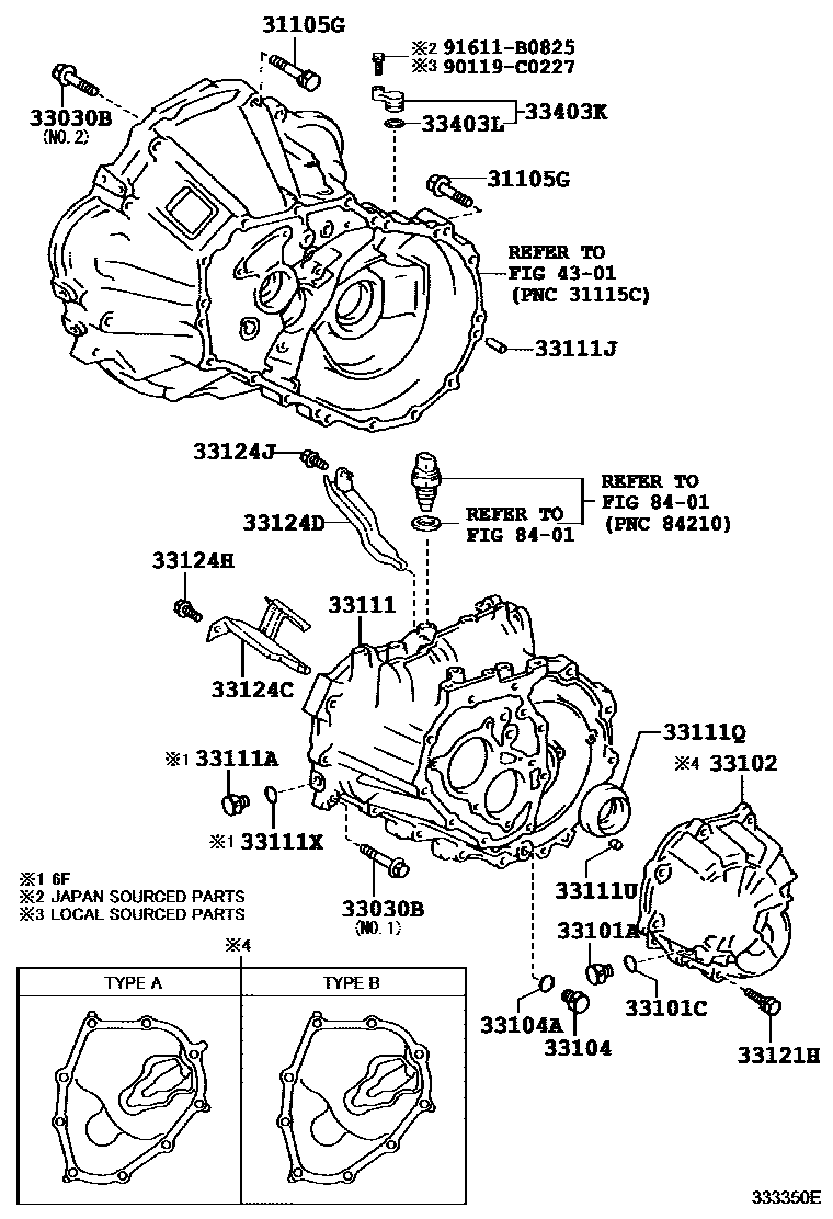 3302 — CLUTCH HOUSING & TRANSMISSION CASE (MTM)