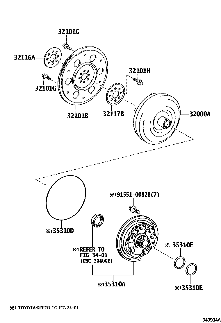 3402 — TORQUE CONVERTER, FRONT OIL PUMP(CVT)