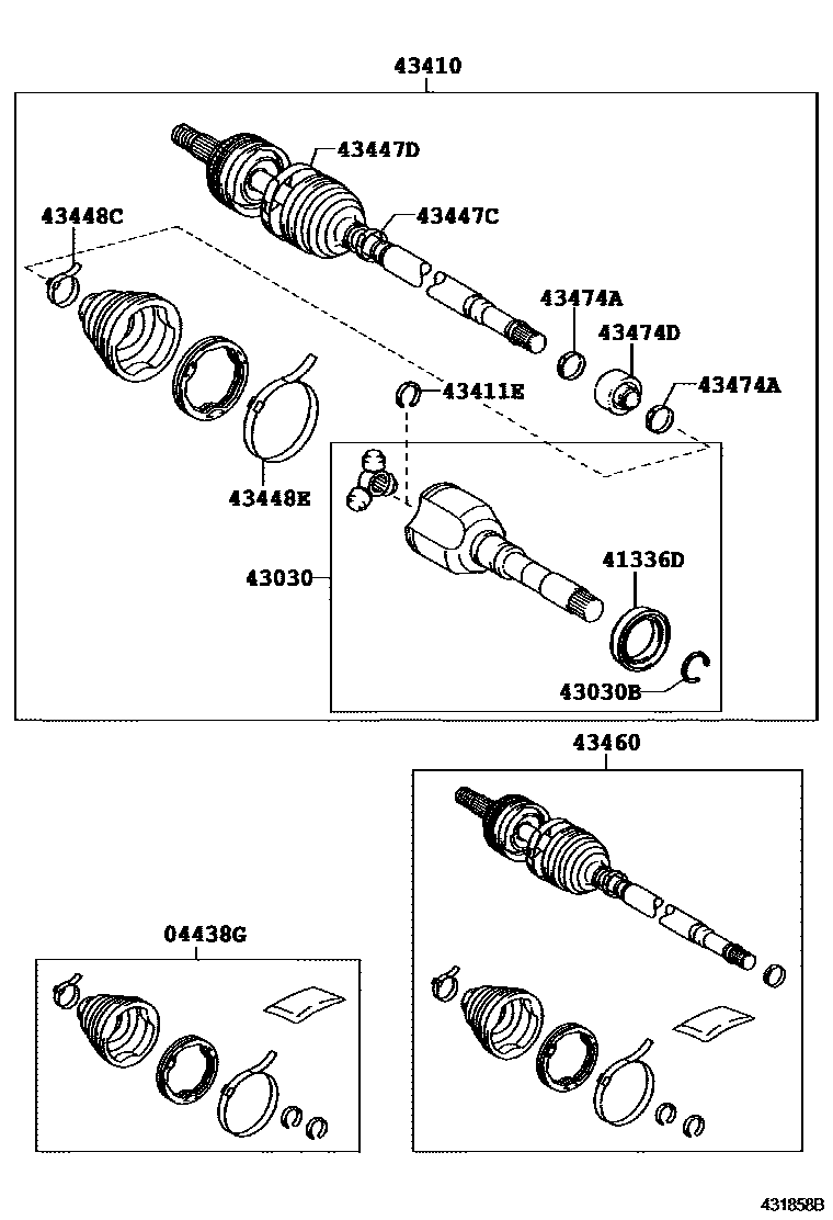 4302 — FRONT DRIVE SHAFT