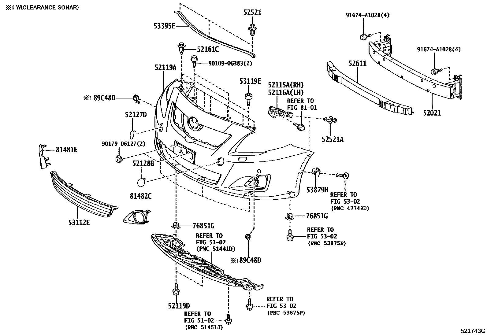 5201 — FRONT BUMPER & BUMPER STAY