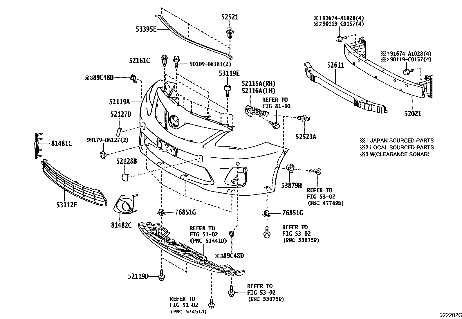 5201 — FRONT BUMPER & BUMPER STAY