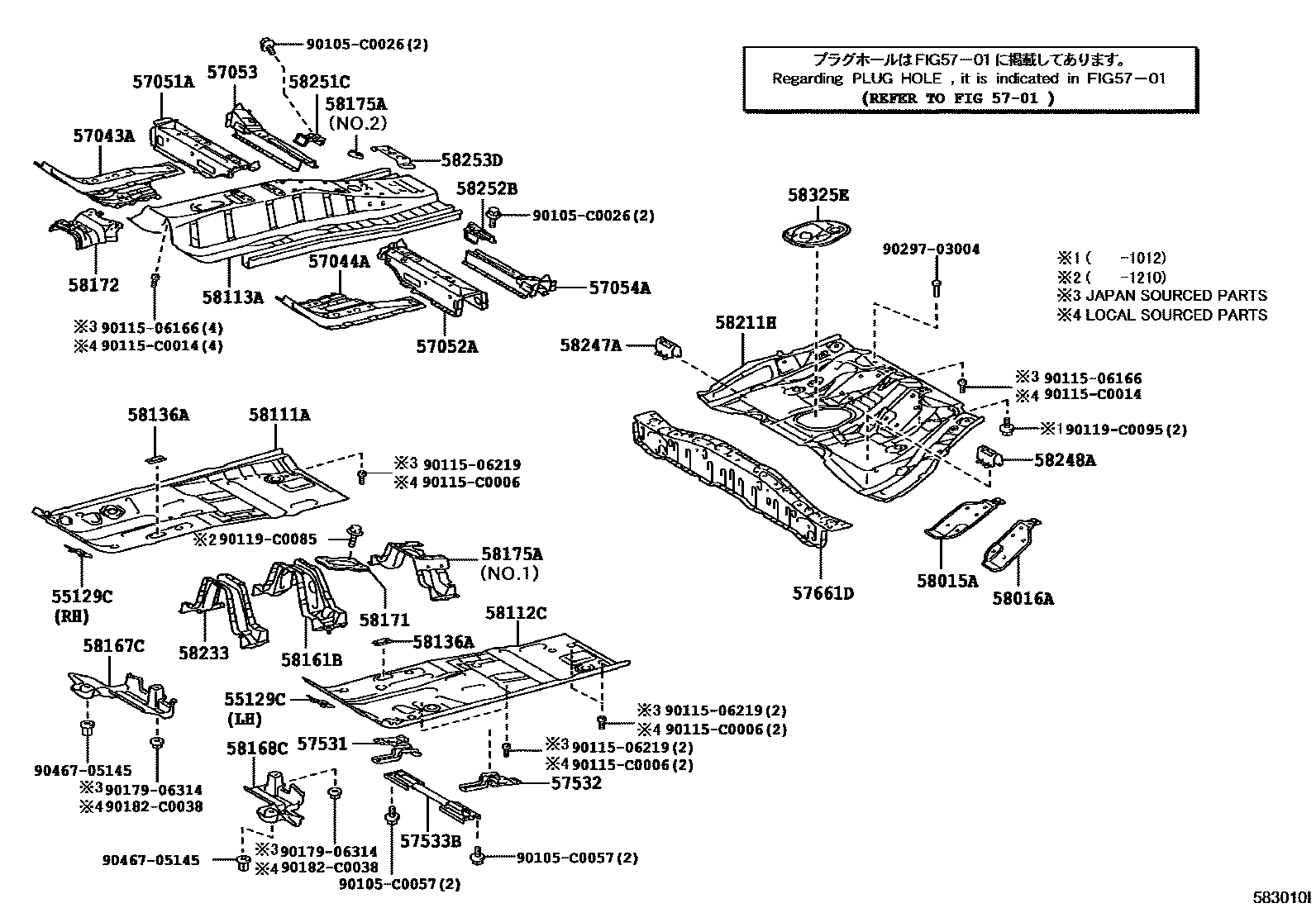 5801 — FLOOR PAN & LOWER BACK PANEL