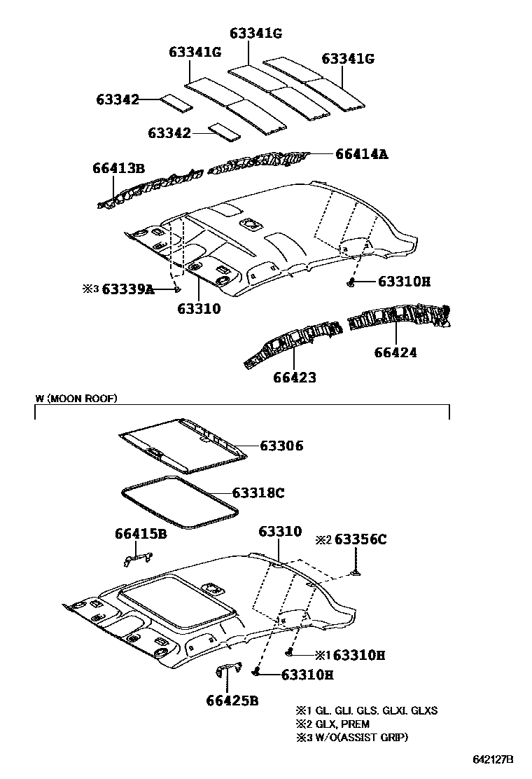 6402 — ROOF HEADLINING & SILENCER PAD