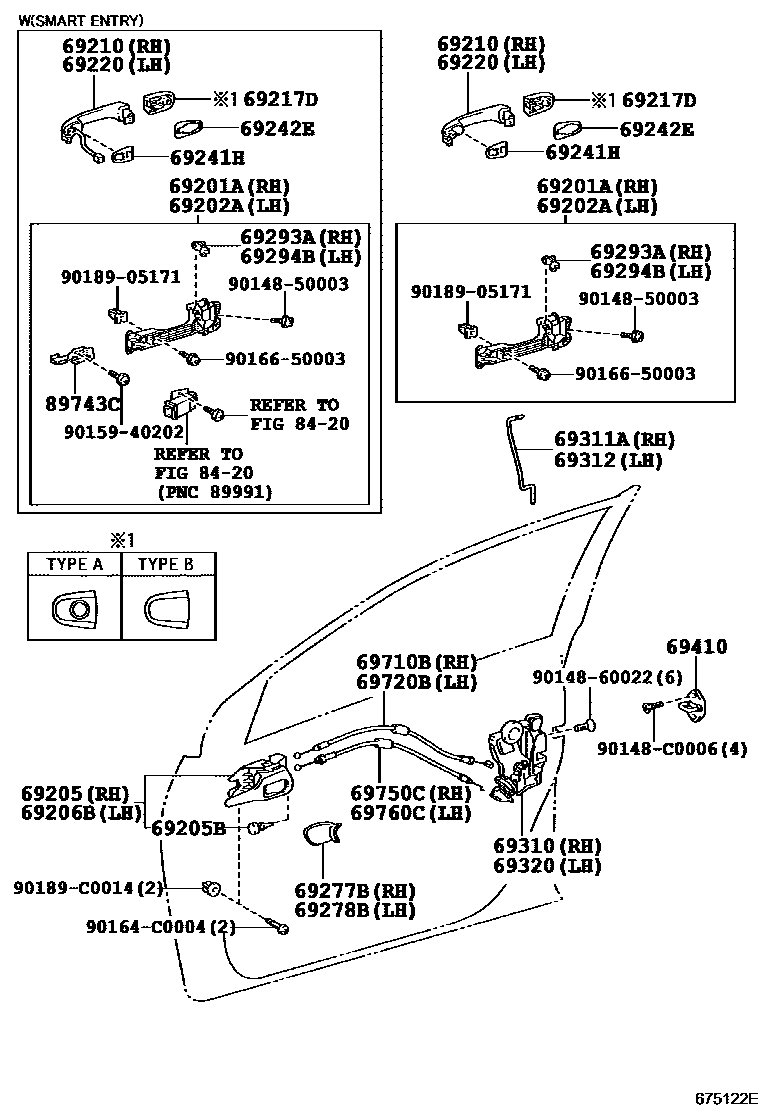 6703 — FRONT DOOR LOCK & HANDLE