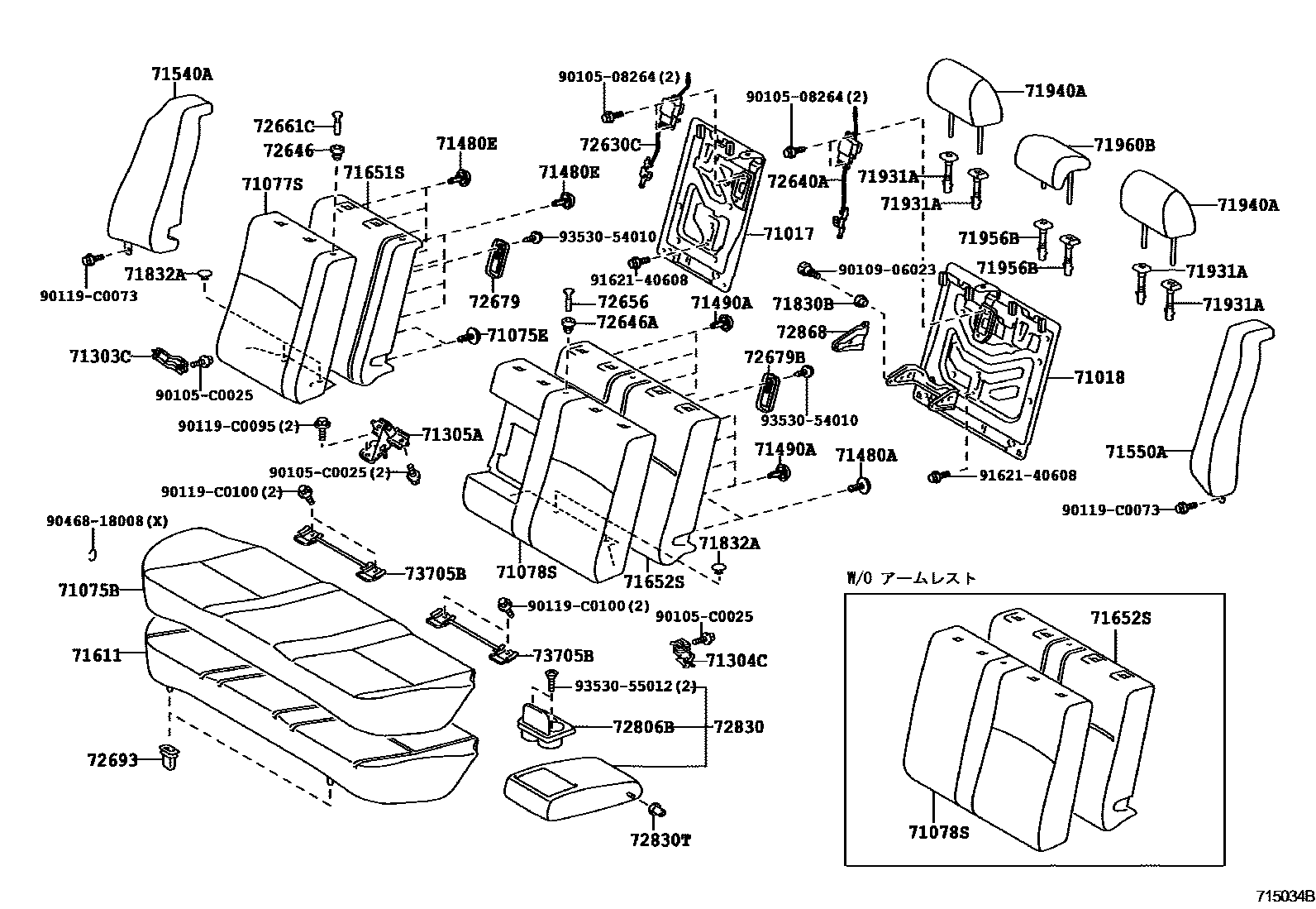 7102 — REAR SEAT & SEAT TRACK