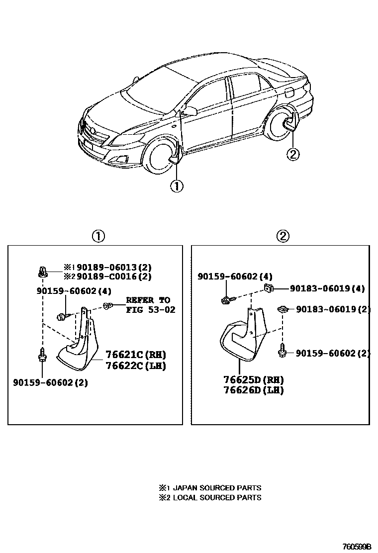 7601 — MUDGUARD & SPOILER