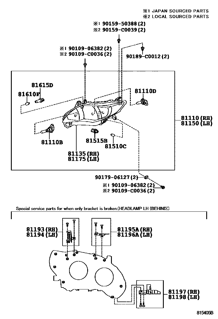 8101 — HEADLAMP